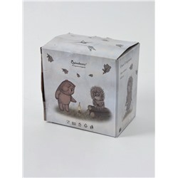 УЦЕНКА Чайная пара 440 мл, блюдце 16 см «Ёжик в тумане», нет блюдца