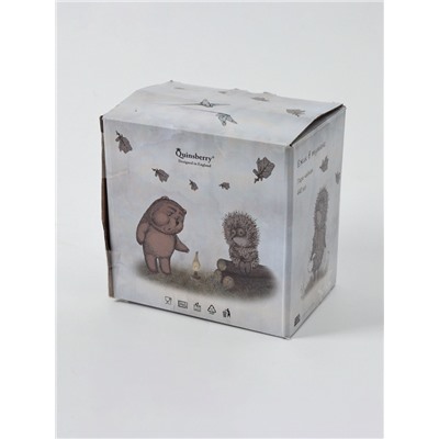 УЦЕНКА Чайная пара 440 мл, блюдце 16 см «Ёжик в тумане», нет блюдца