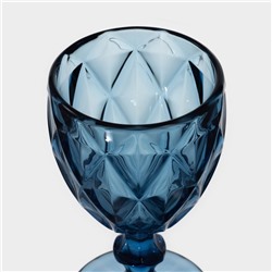 Бокалы для вина Magistro «Круиз», 250 мл, 8×15.3 см, набор 6 шт., стекло, синие