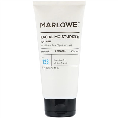 Marlowe, Men's, увлажняющее средство для лица, № 123, 177,4 мл