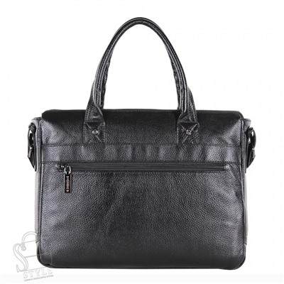 Портфель мужской кожаный 44906-3H black Heanbag