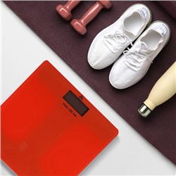 Весы напольные Luazon LVE-006, электронные, до 180 кг, 2хAAA (не в комплекте), оранжевые