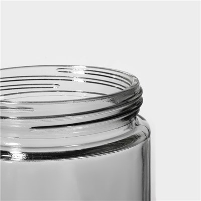 Банка стеклянная для хранения сыпучих продуктов «Бомонд», 2 л, 11×27 см, с металлической крышкой