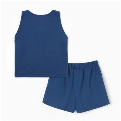 Пижама женская (футболка, шорты) KAFTAN Blueberry, размер 40-42