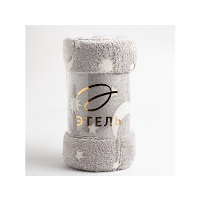 Плед светящийся в темноте «Этель. Луна», 150×200 см, корал-флис