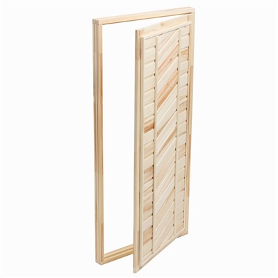 Дверь для бани и сауны, 170×80 см, деревянная, универсальная