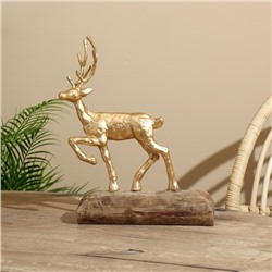 Сувенир «Олень», 26.5×13×36 см, полимерная смола, манговое дерево