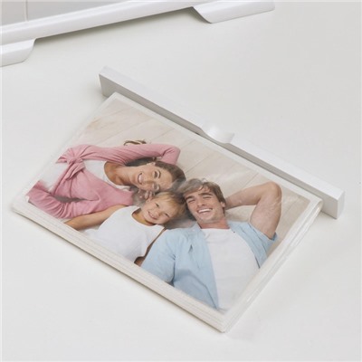 Фотоархив на 72 фото 10×15 см «Комод белый», дерево, 23×12.5×19.5