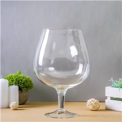 УЦЕНКА Ваза "Натали-2" бренди на средней ножке 31×20 см, d=13 см 5 л 1628 прозрачная