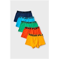 Трусы трикотажные для мальчиков - боксеры, 5 шт в комплекте PLAYTODAY, 1243494