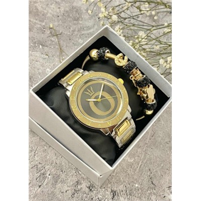 Подарочный набор для женщин часы и браслет+ коробка #22852965