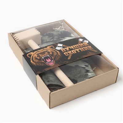 Кухонный набор «Доляна» Hunter: варежка-прихватка, молоток деревянный