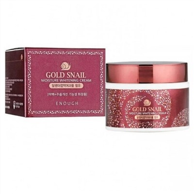 Enough Крем для лица увлажняющий с осветляющим эффектом / Gold Snail Moisture Whitening Cream, 50 мл 24216