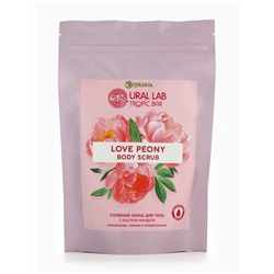 Скраб для тела соляной «Пион» с маслом миндаля, 250 г TROPIC BAR