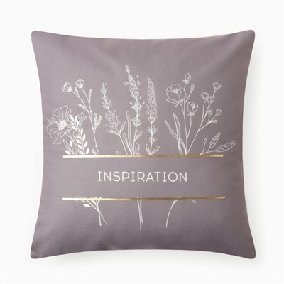 Чехол на подушку «Этель» March, 40×40 см, велюр