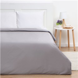 Пододеяльник евро «Этель» Grey sky, 200×215 см, мако-сатин