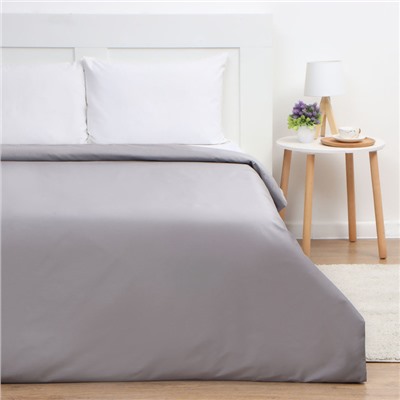 Пододеяльник евро «Этель» Grey sky, 200×215 см, мако-сатин