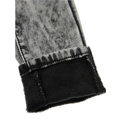 Джинсы, утепленные флисом, для девочки