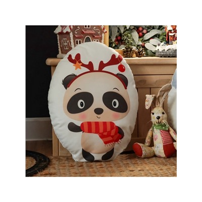 Подушка декоративная новогодняя «Этель. Панда» 28×37 см