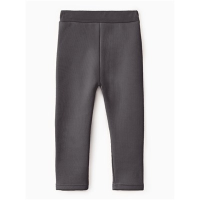Легинсы для девочки на флисе Collorista, серые, рост 104 см