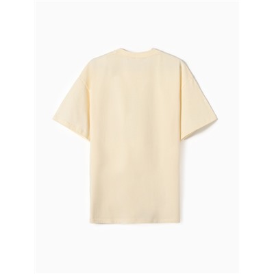 Футболка мужская MINAKU: UPDATE ME, молочный, р-р 50-52