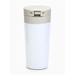 Термокружка новогодняя с кнопкой «Верь в мечту», 350 мл, белый