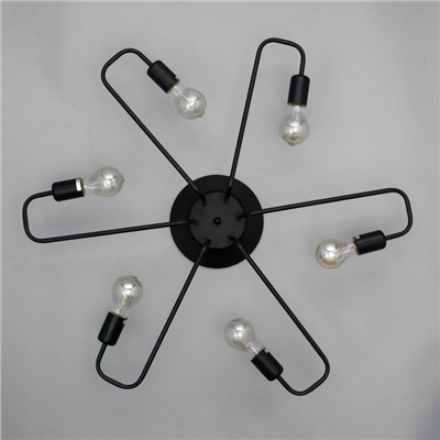 Люстра «Клауд» 6×40 Вт E27 черный 82×82×16 см BayerLux