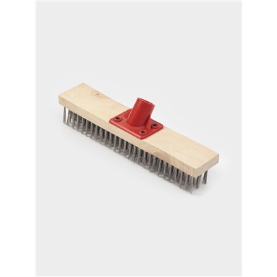 Щётка для пола с металлической щетиной, 30 см