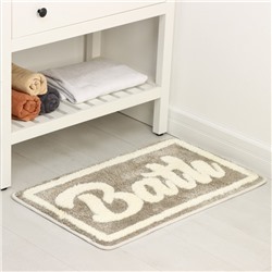 Коврик для ванной и туалета SAVANNA Bath, 50×80 см, бежевый