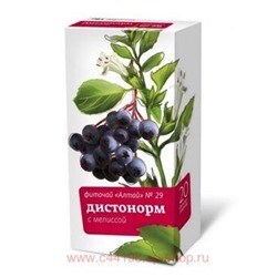 ФИТОЧАЙ АЛТАЙ №29 ДИСТОНОРМ С МЕЛИСCОЙ 2,0 N20 Ф/П