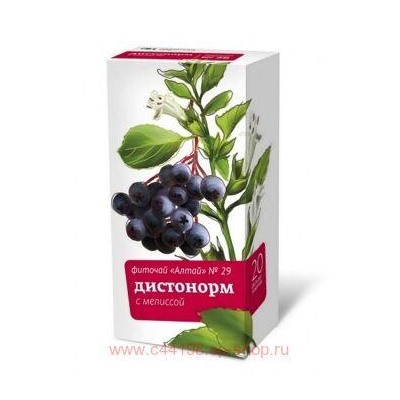 ФИТОЧАЙ АЛТАЙ №29 ДИСТОНОРМ С МЕЛИСCОЙ 2,0 N20 Ф/П