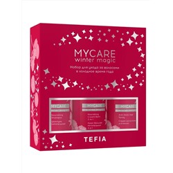 TEFIA Mycare Набор для ухода за волосами в холодное время года: шампунь, крем-бальзам, спрей-антистатик для волос, 300 x 2, 250 мл 28123