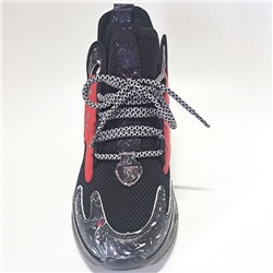 92-650B черн/крас Кроссовки для мальчиков (34-37)/10