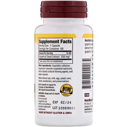 NutriBiotic, экстракт семян грейпфрута, 250 мг, 60 капсул
