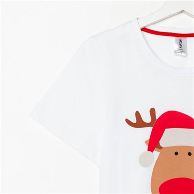 Футболка новогодняя женская KAFTAN «Merry Xmas» размер 40-42