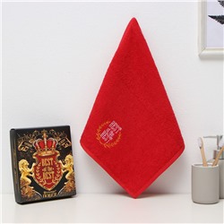 Полотенце махровое «Этель. Больших побед», 35×50 см, хлопок 100%, красное