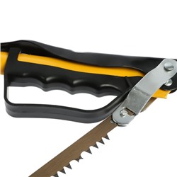 Пила лучковая ТУНДРА, «волчий зуб» для быстрого пила по сухой и мокрой древесине, 450 мм