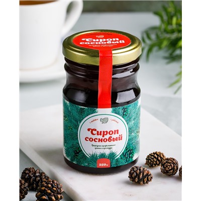 Сироп из сосновой шишки "Сосновый" / банка / 250 гр / Солнечная Сибирь