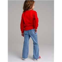 Брюки текстильные джинсовые для девочек