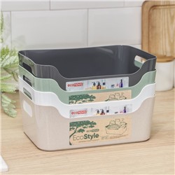 Корзина для хранения Scandi, 3,1 л, 24×17×9 см, МИКС
