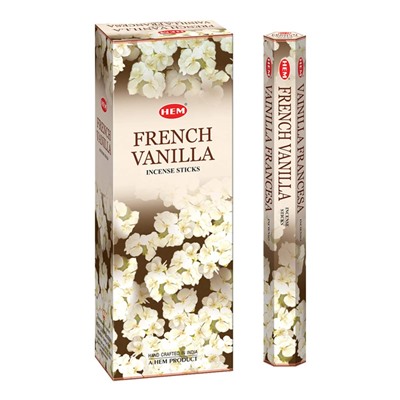HEM Благовония шестигранник упаковка 6шт: French Vanila (1 блок)