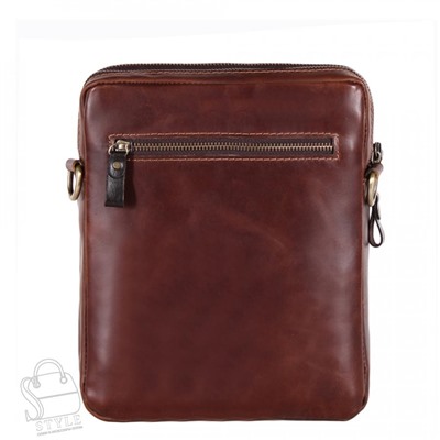 Сумка мужская кожаная 4105TR d.brown Tough Ryder