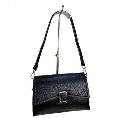 Женская сумка из искусственной кожи, цвет черный