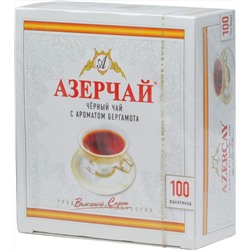Azercay. Черный с бергамотом карт.упаковка, 100 пак.