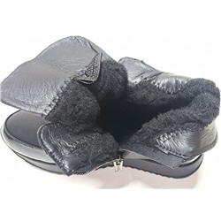 P4216 черн Ботинки зима женские (35-40)/6