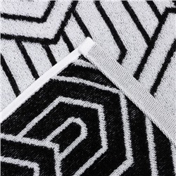 Полотенце махровое Этель Ornament, 70×130 см, 100% хлопок, 420 г/м², чёрно-белое