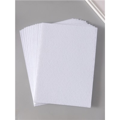 Фетр жесткий 1 мм, «Белоснежный», набор 10 листов, формат А4