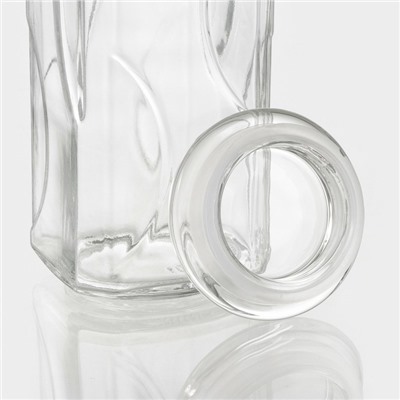 Банка для сыпучих «Лорд», 1.3 л, 9.5×22.5 см, стекло