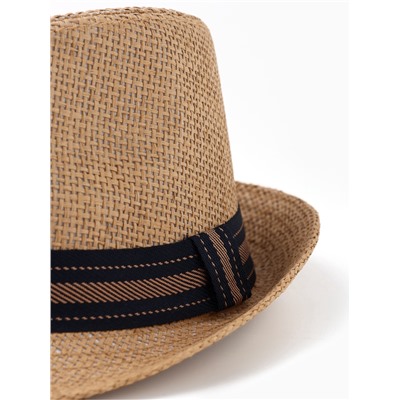 Шляпа мужская MINAKU «Пляж», размер 58, коричневая