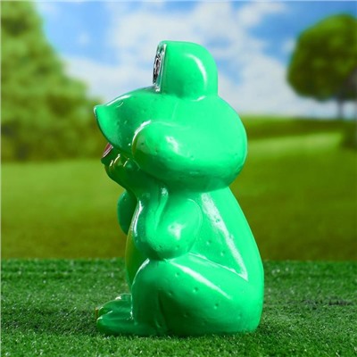 Садовая фигура из гипса «Лягушка улыбается», 24×14 см